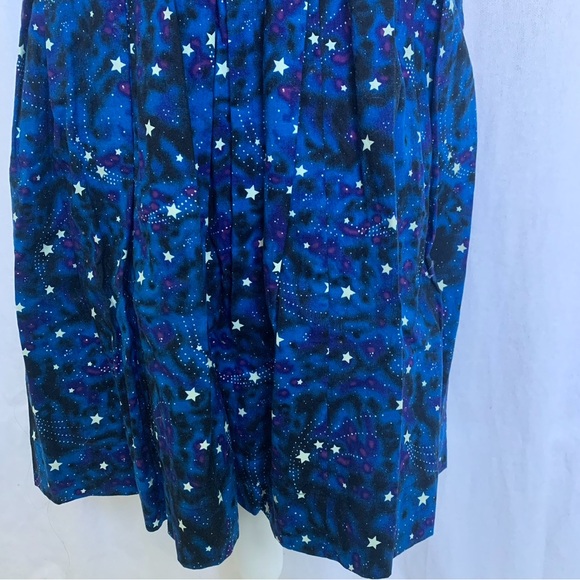 Bea & Dot by ModCloth // Blue Starry night vintage inspire sheath dress sz M dr1 - Picture 3 of 8